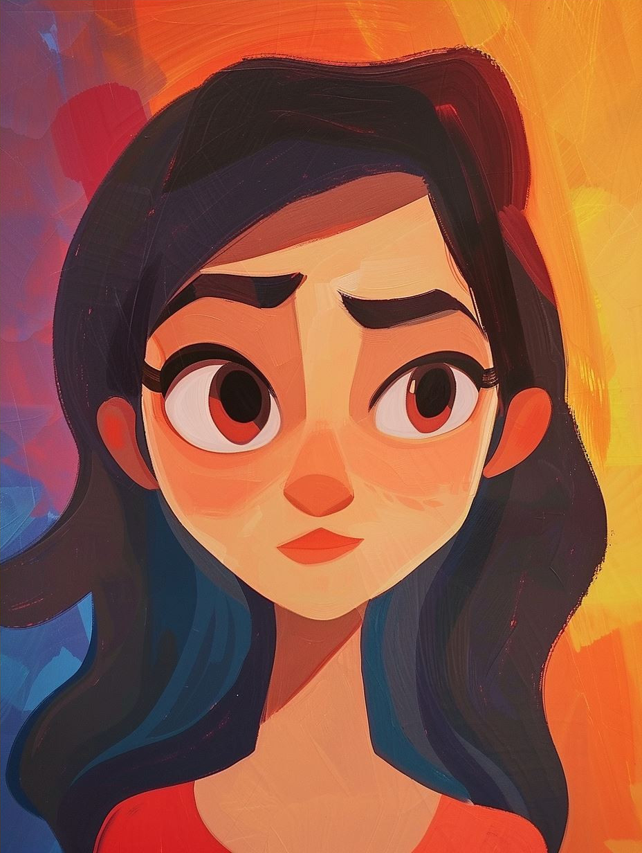 Four Moods of a Stylized Portrait - Image 4
