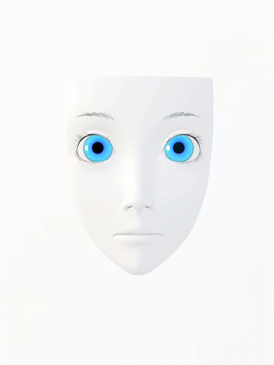 Azure Gaze Minimalist Mask - Image 1