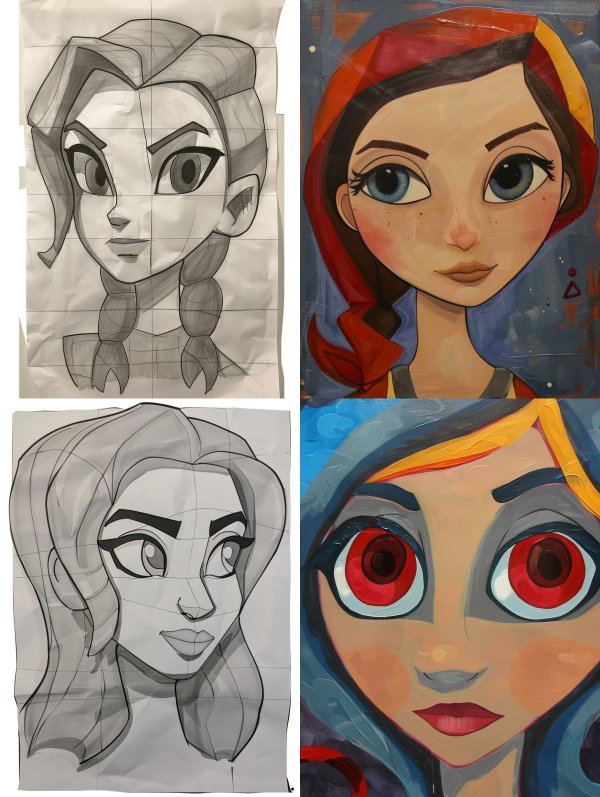 From Sketch to Digital Art