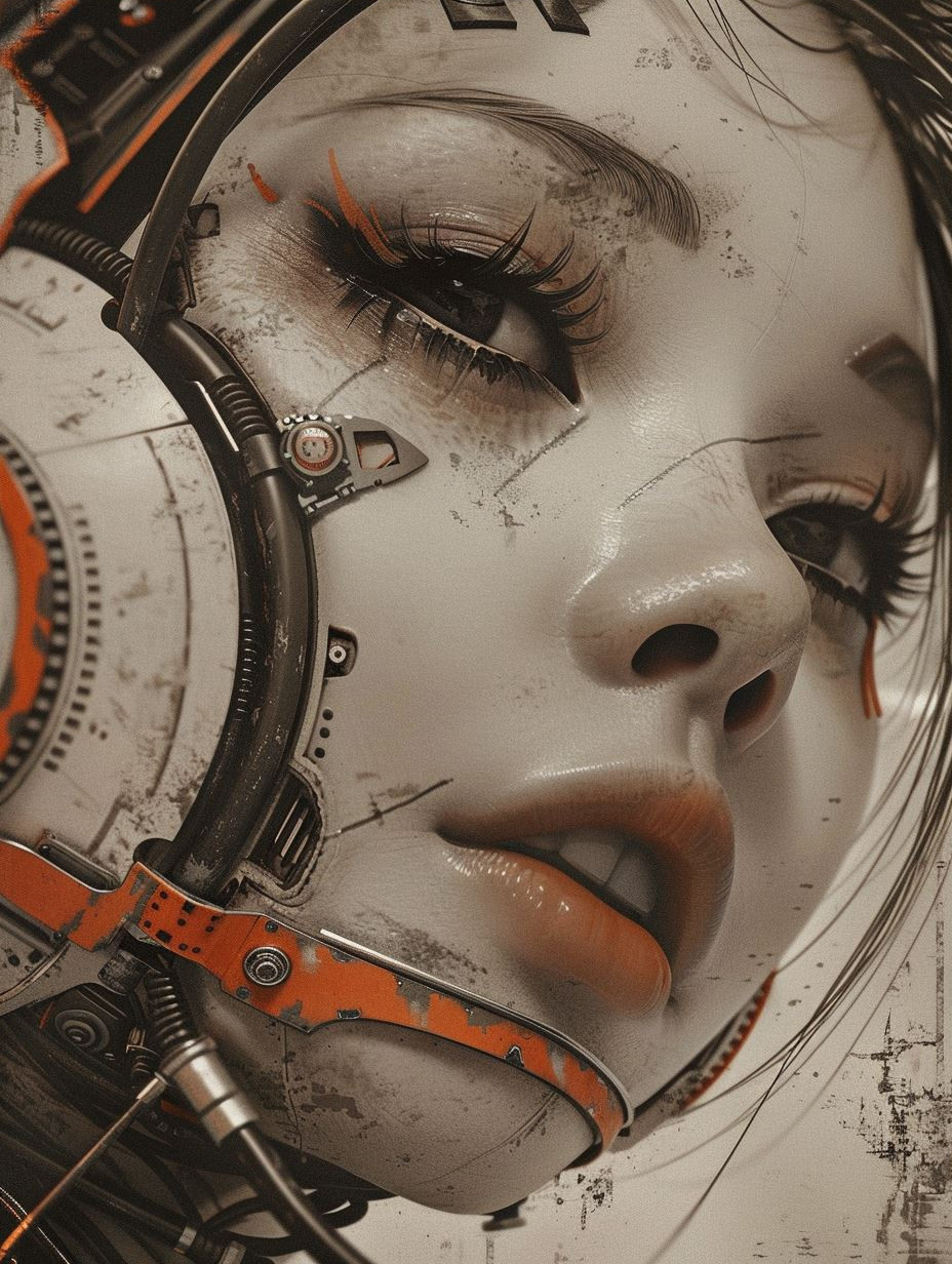 Futuristic Cyberpunk Nomad Portrait - Image 3