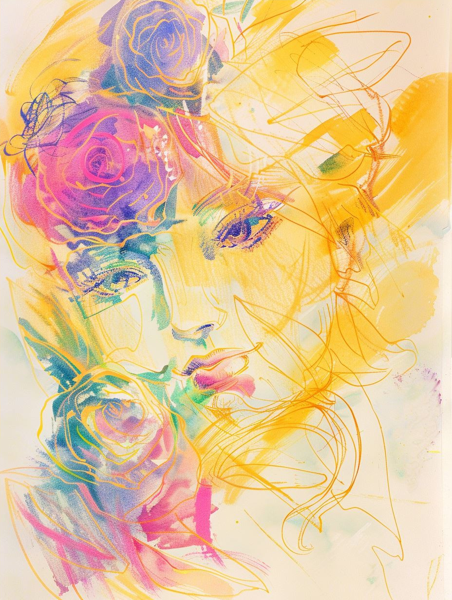 Vibrant Ethereal Portrait Sketches - Image 4