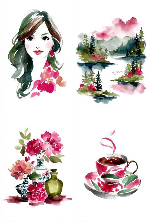 Watercolor Dreams: Art and Nature