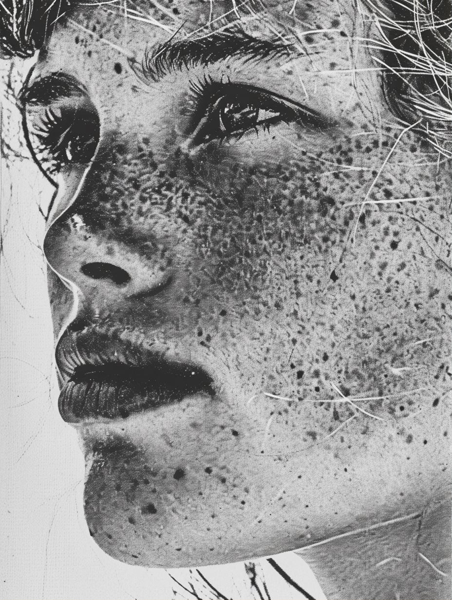 Vintage Grainy Portrait Collage - Image 1