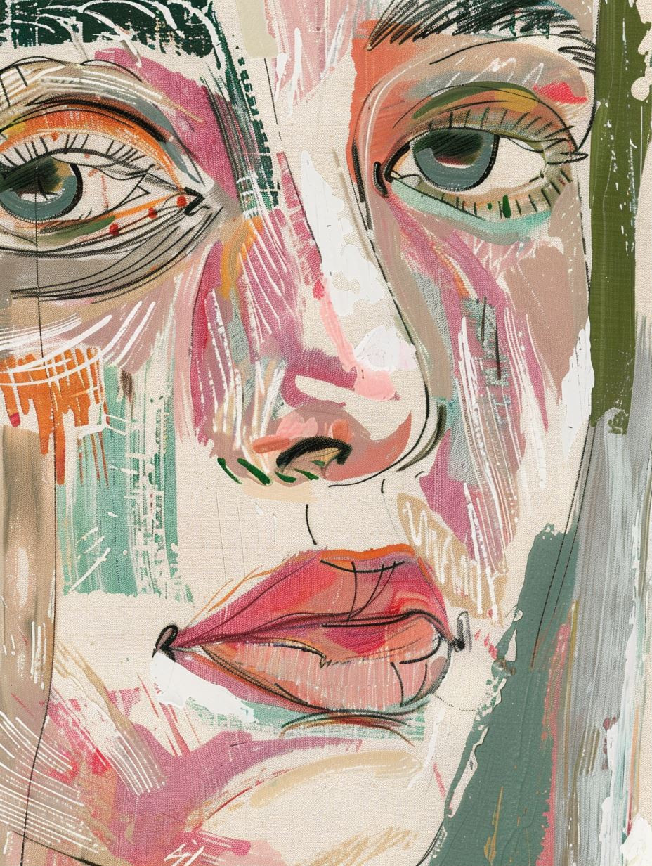 Faces of Emotion Abstract Portraiture - Image 1