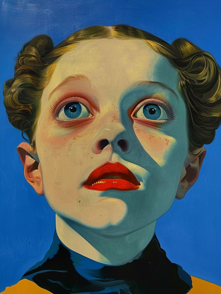 Hyper-Realistic Gaze in Blue - Image 4