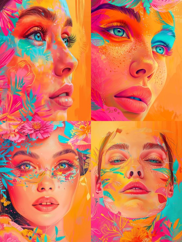 Vibrant Floral Portraits of Ethereal Beauty