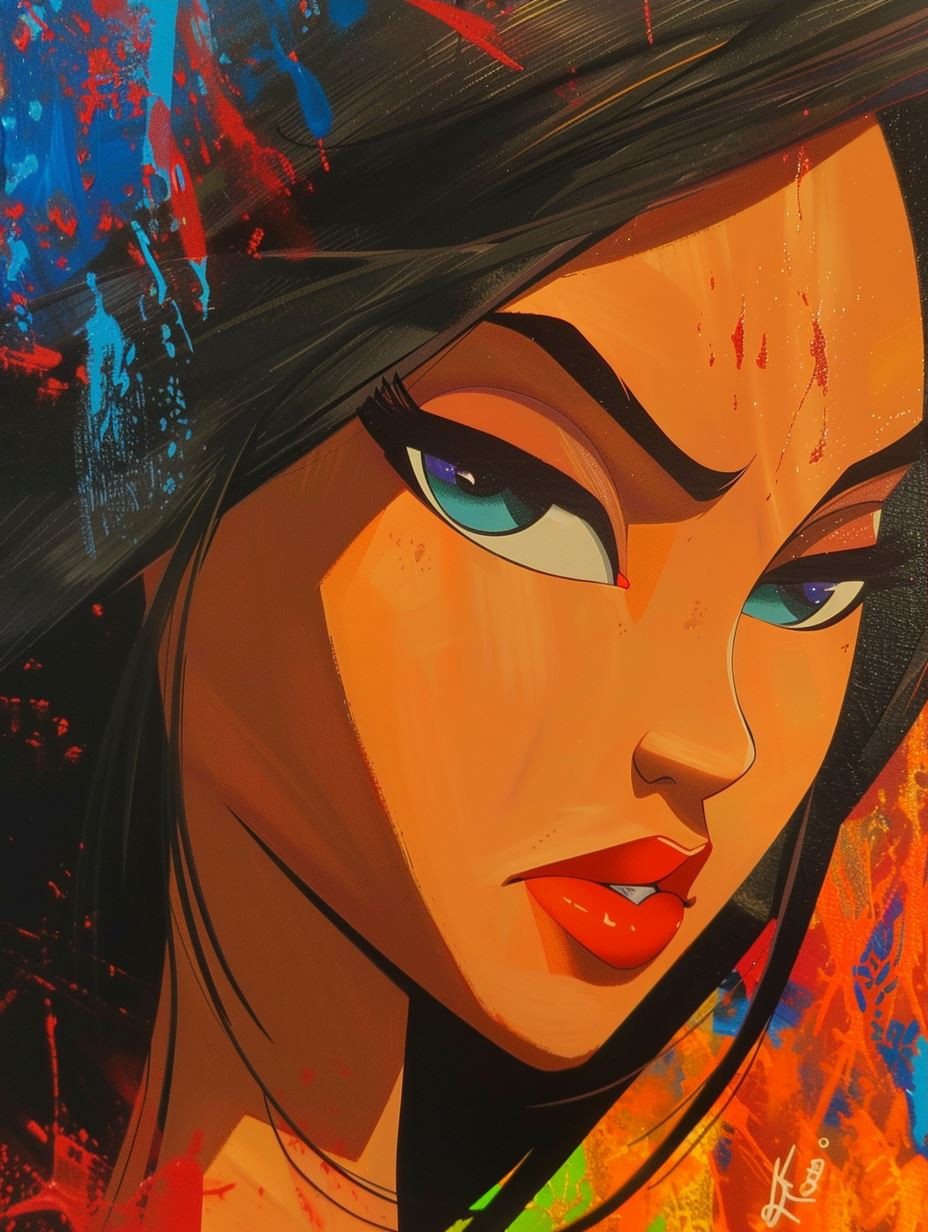 Vibrant Stylized Portrait Studies - Image 3