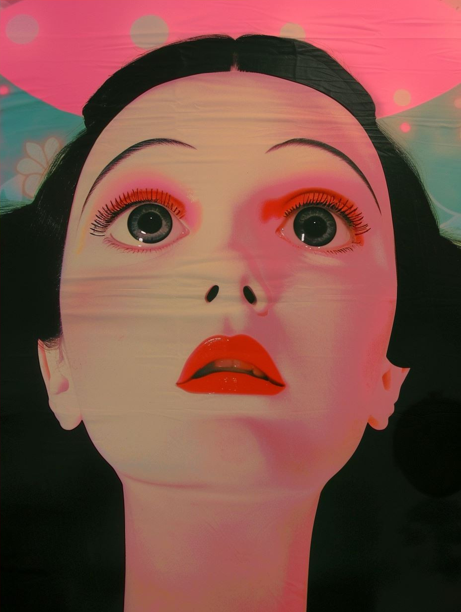 Surreal Neon Portrait Collage - Image 4