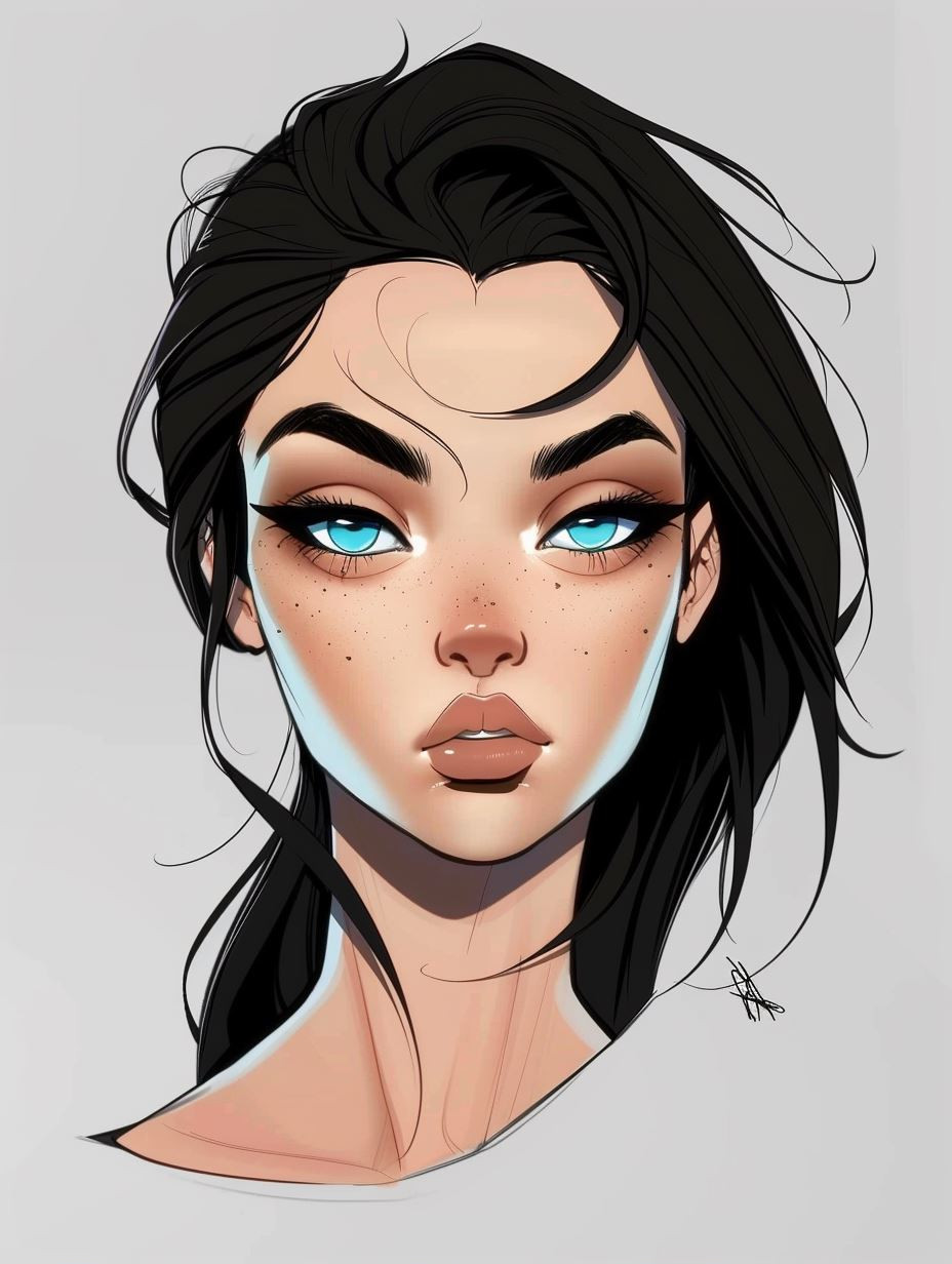 Modern Stylized Digital Portraiture - Image 2