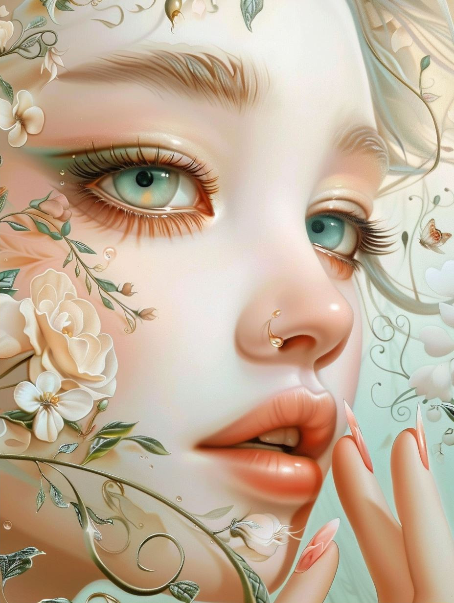 Ethereal Floral Goddess Portraits - Image 2