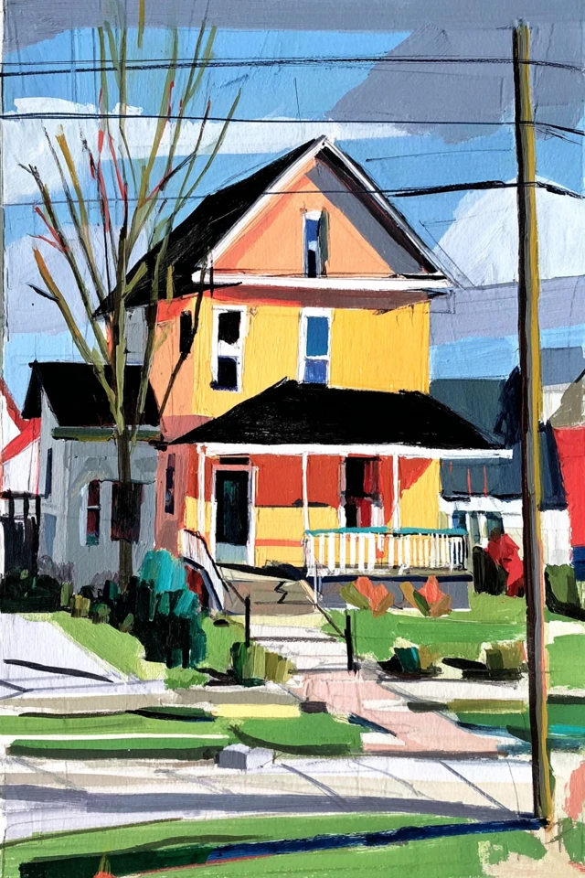 Vibrant Visions: A Four-Piece Art Collection - Image 6