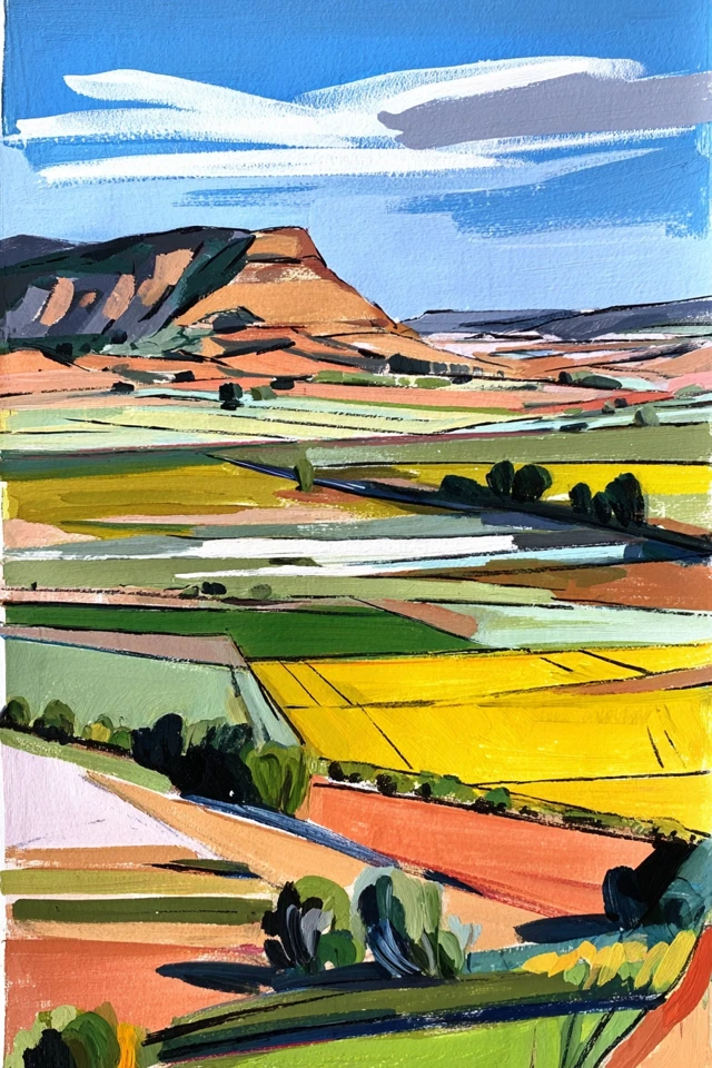 Vibrant Visions: A Four-Piece Art Collection - Image 2