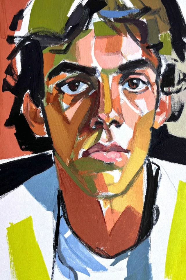 Vibrant Visions: A Four-Piece Art Collection - Image 1
