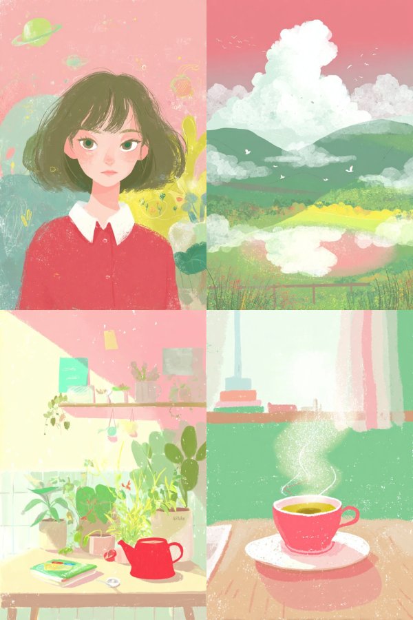 Pastel Dreams of Quiet Moments