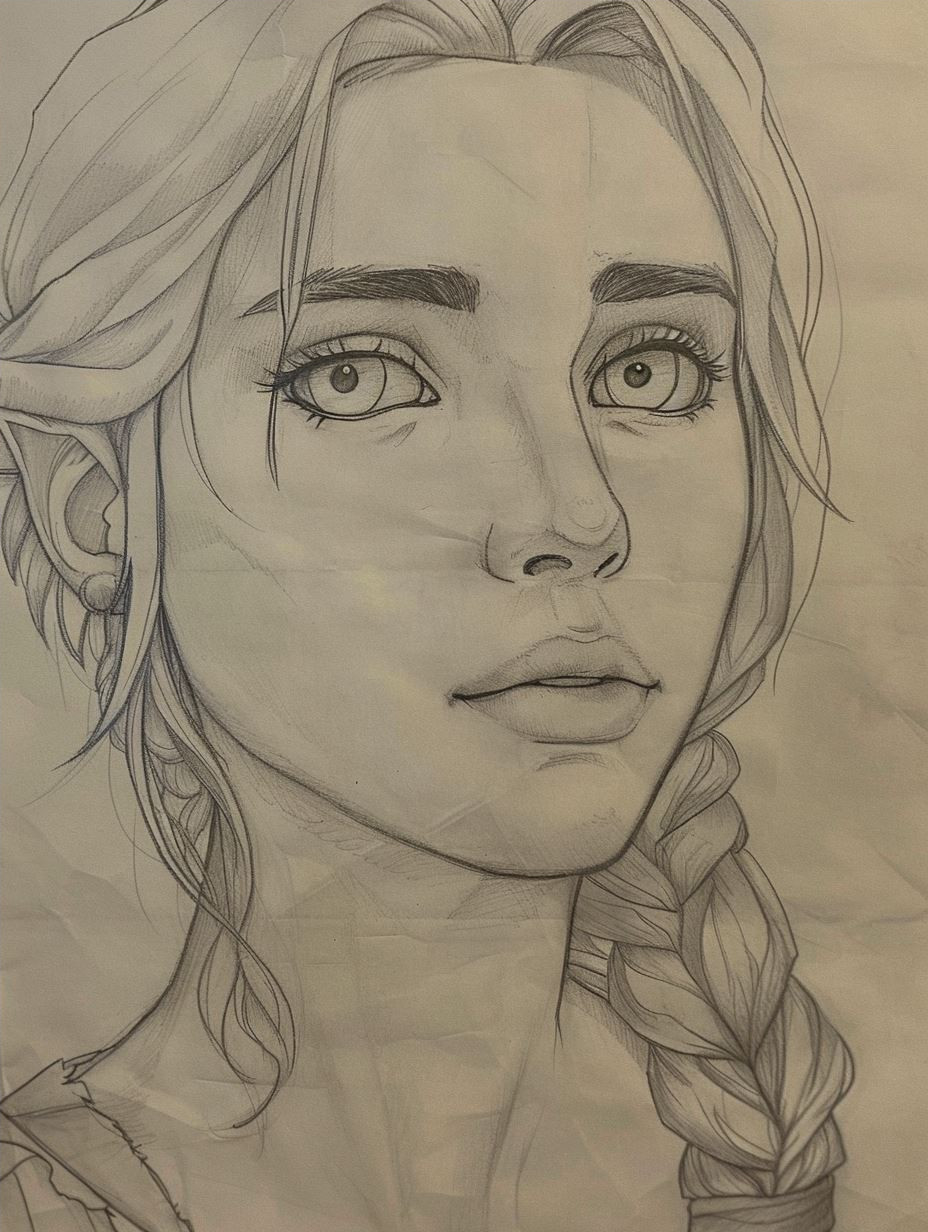 Artistic Journey: From Sketch to Digital Portrait - Image 4
