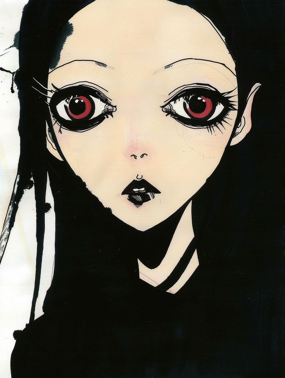 Dark Gothic Anime Portraits - Image 1