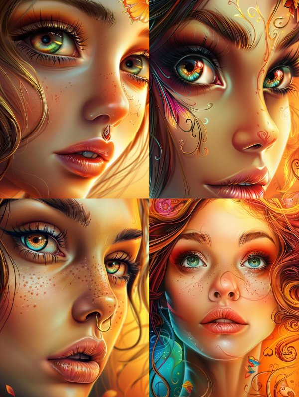 Ethereal Visions of Golden Radiance