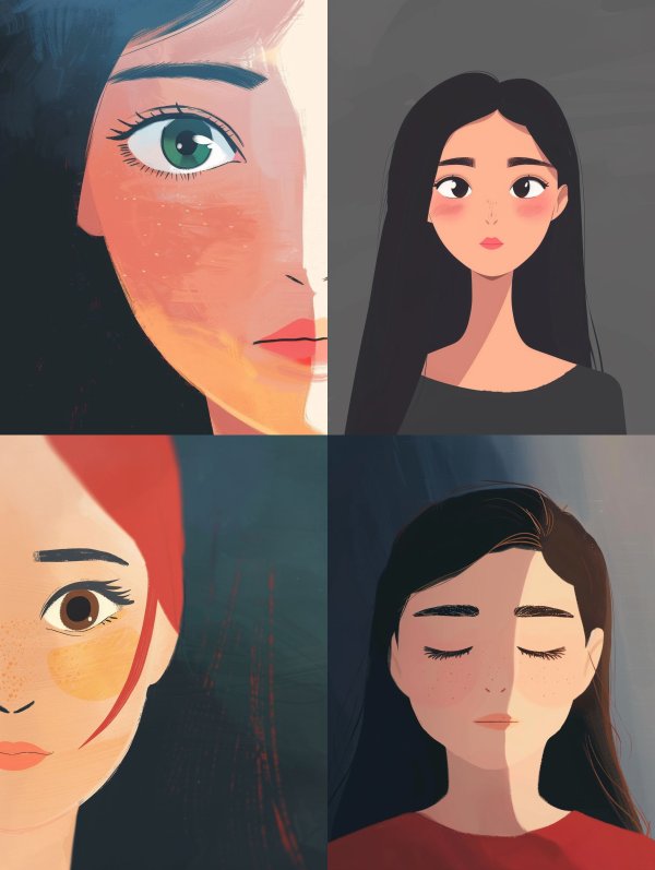 Faces of Emotion Digital Art