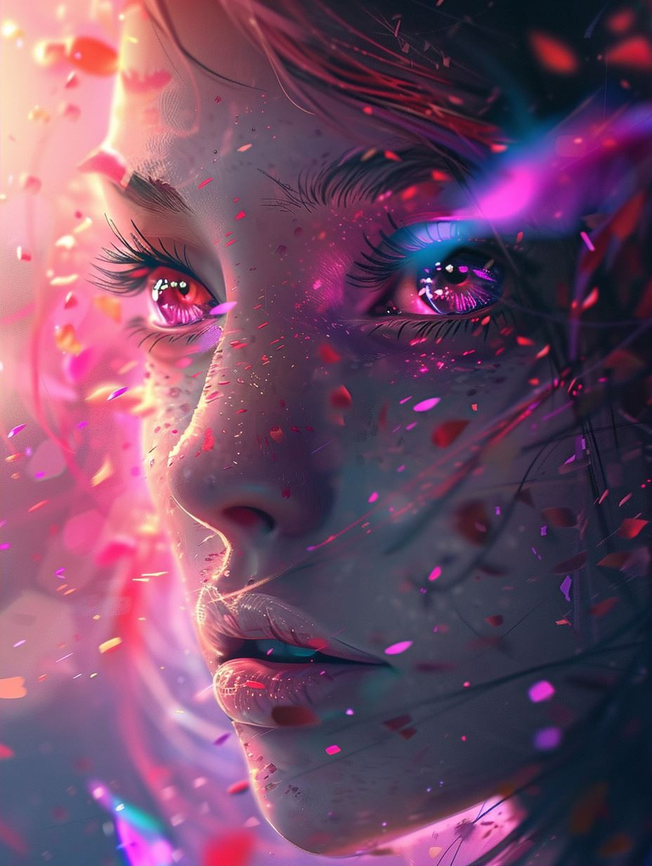 Ethereal Neon Dream Portraits - Image 2