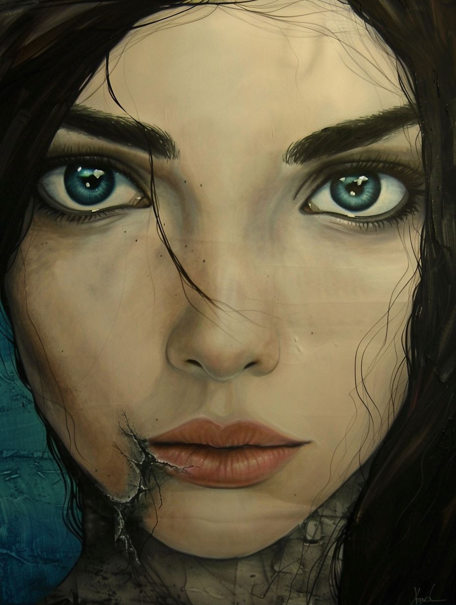 Fractured Beauty: A Study of Digital Portraits - Image 2