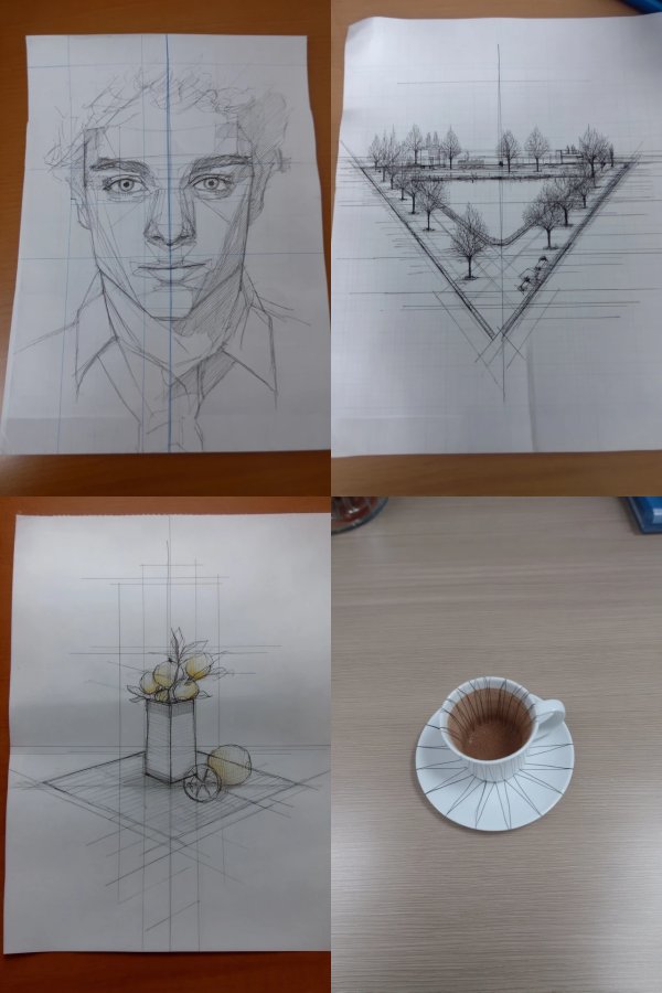 Architectural Pencil Portrait