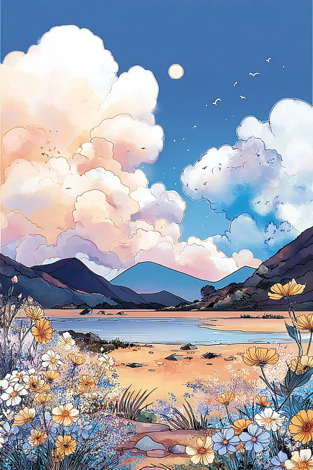 Pastel Dreamscape Portrait - Image 2