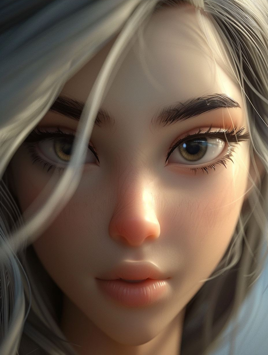 Ethereal Gaze of Crimson Desire - Image 3