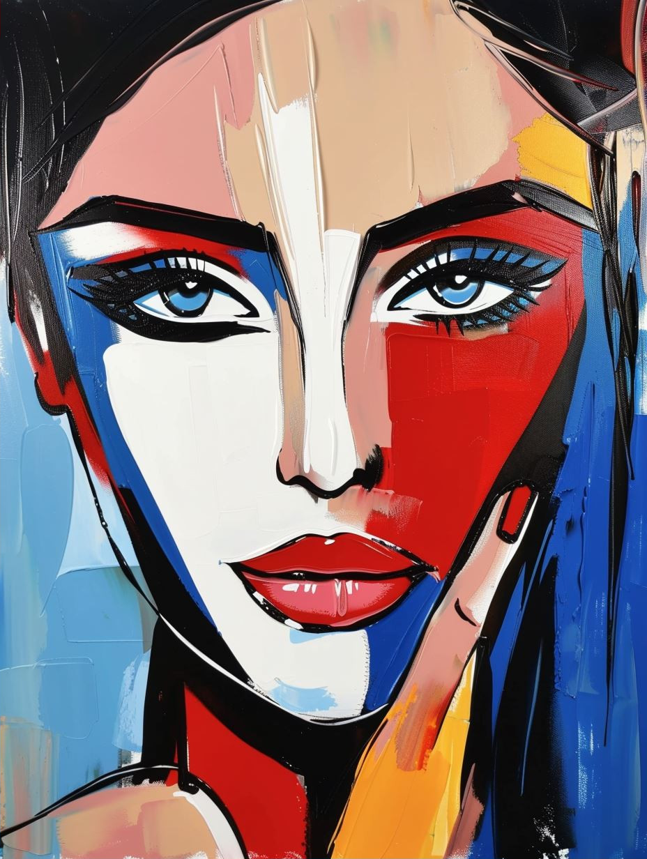 Abstract Fragmented Portrait Art - Image 2