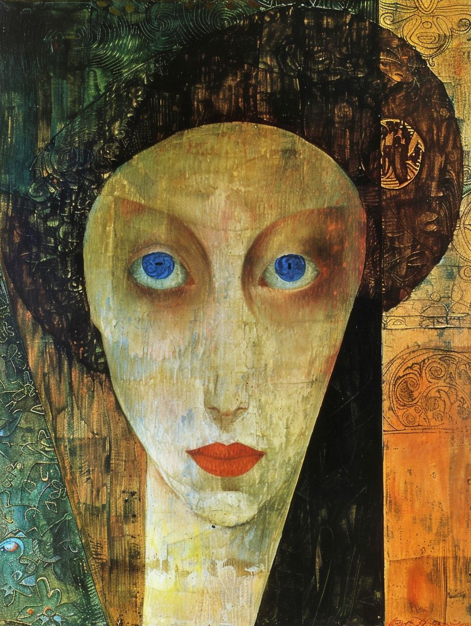 Fragmented Gaze of Golden Hues - Image 4