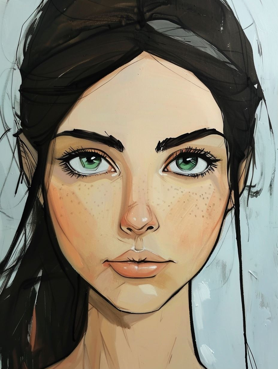Modern Digital Portrait Study - Image 1