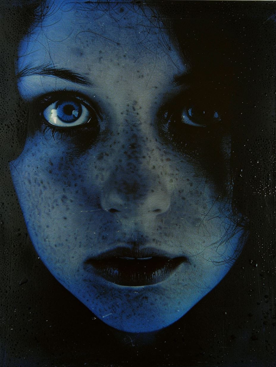 Ethereal Blue Nocturnal Gaze