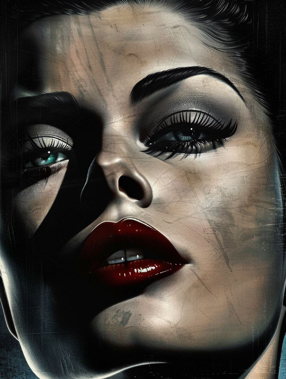 Noir Elegance: A Study in Shadow - Image 3