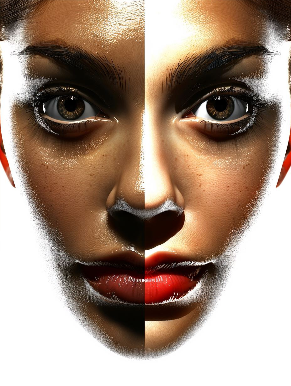 Hyper-Realistic Monochrome Skin Texture - Image 4