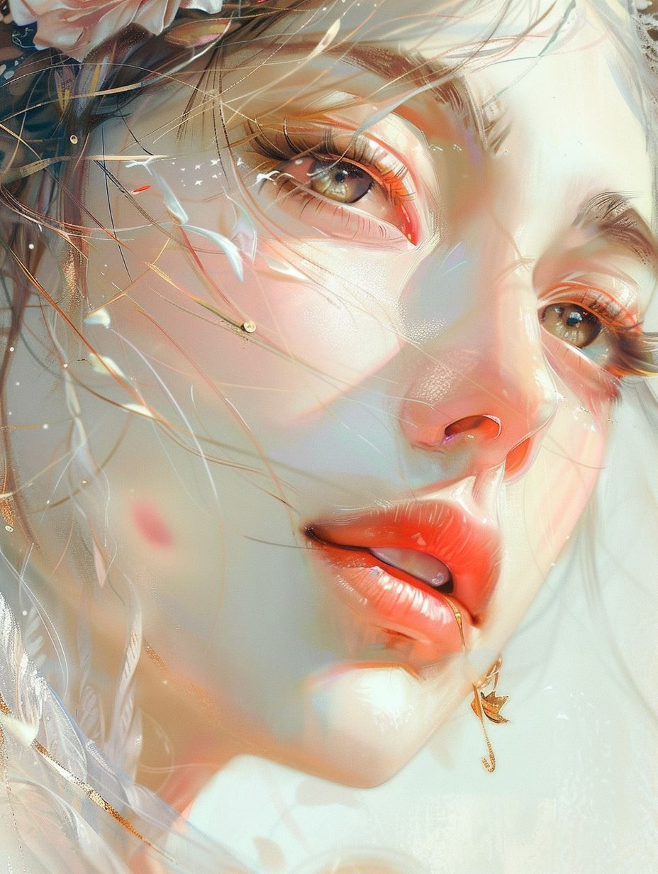 Ethereal Glow Luminous Portrait