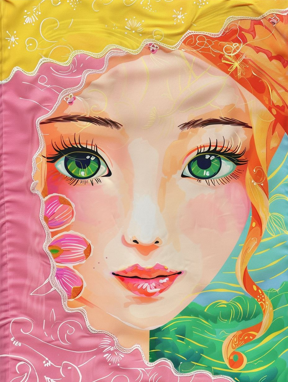 Floral Dreams: Ethereal Digital Portraits - Image 3