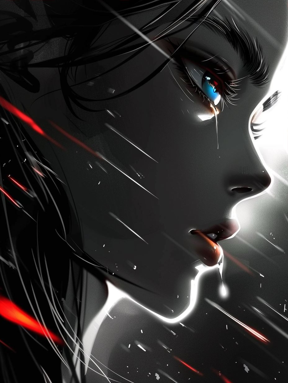 Neon Ember Cinematic Portrait - Image 3