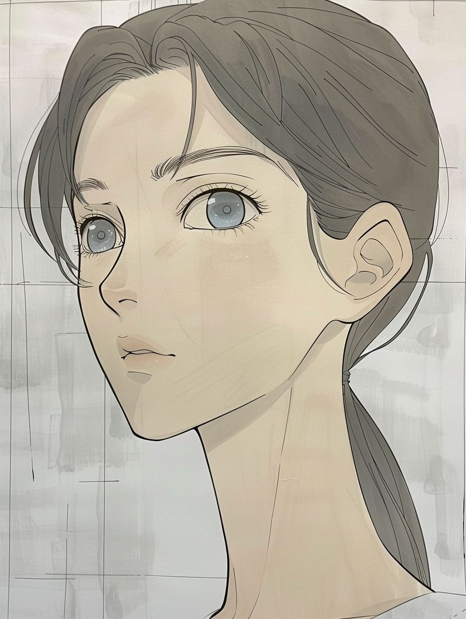 Ethereal Gaze: Anime Portrait Studies - Image 2