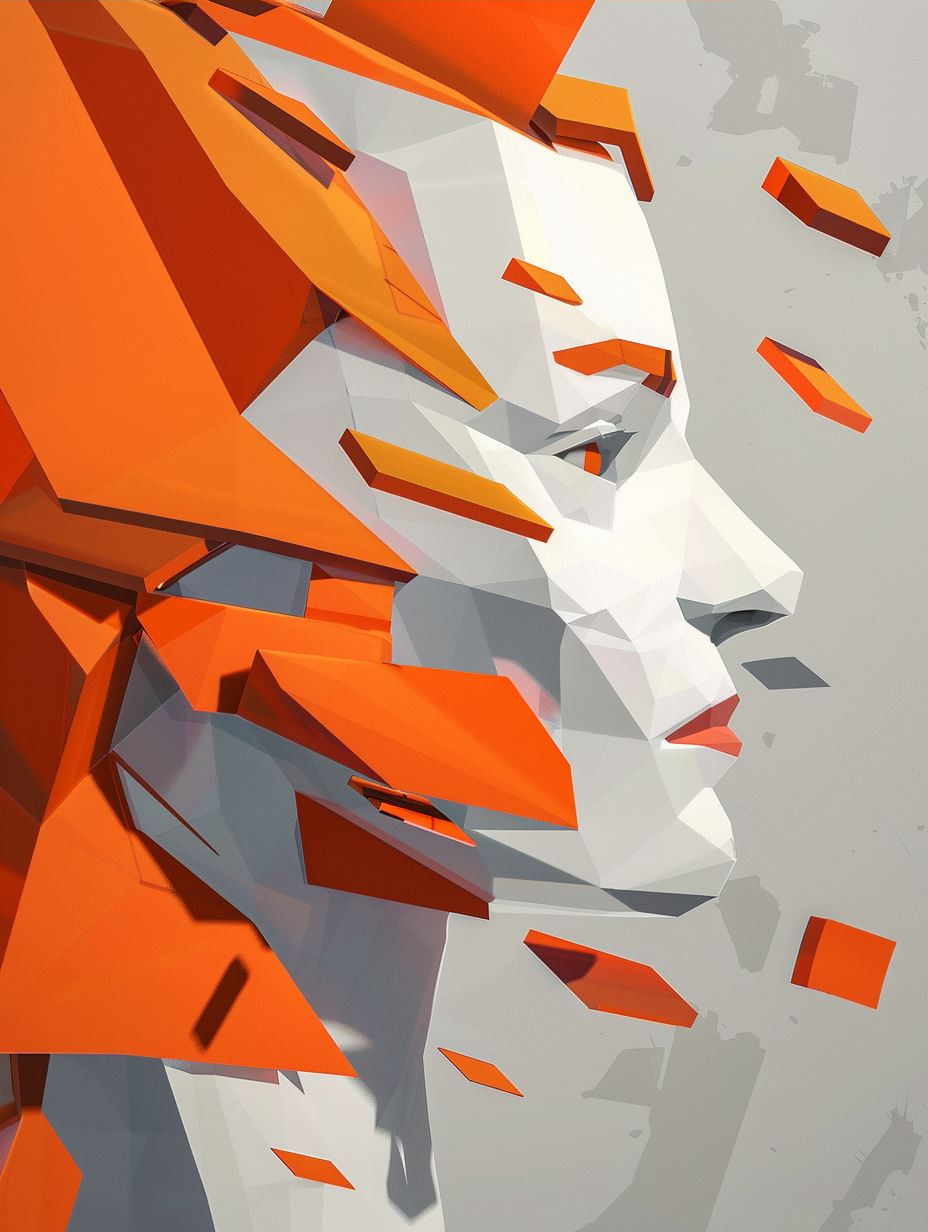 Geometric Amber Glow - Image 3