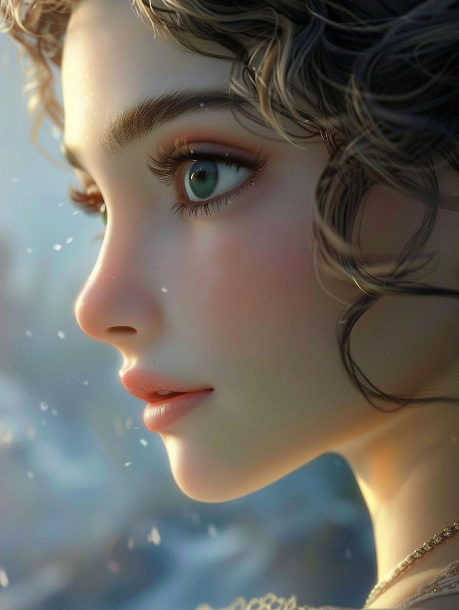Ethereal Glow Romantic Portrait - Image 2
