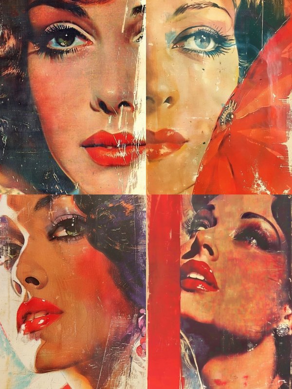 Vintage Glamour Collage