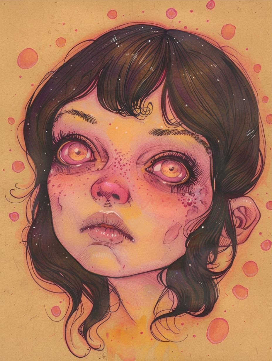 Surreal Pastel Portrait Studies - Image 3