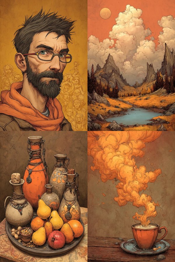 Warm Autumnal Visions Collage