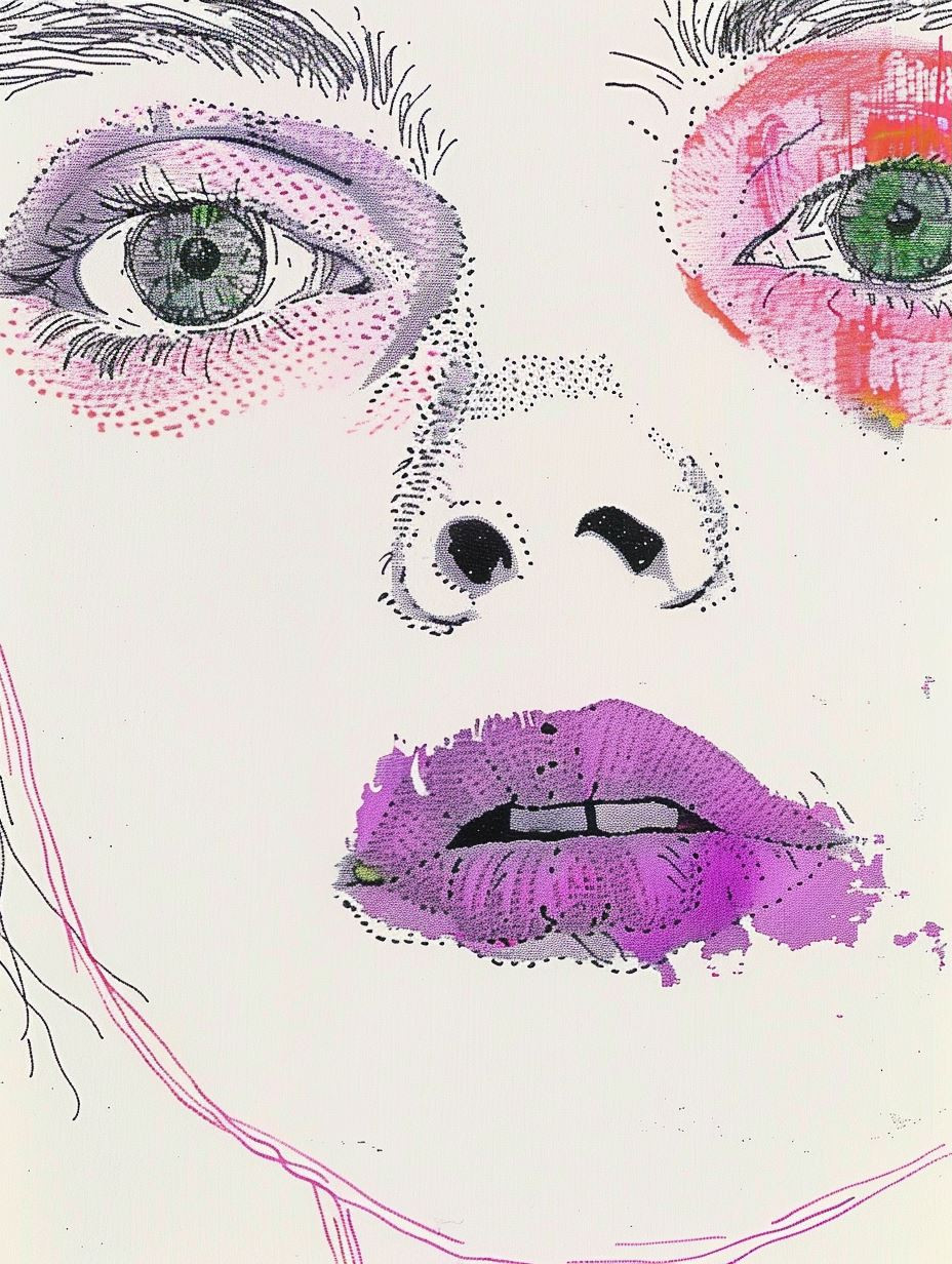 Abstract Violet Gaze - Image 3