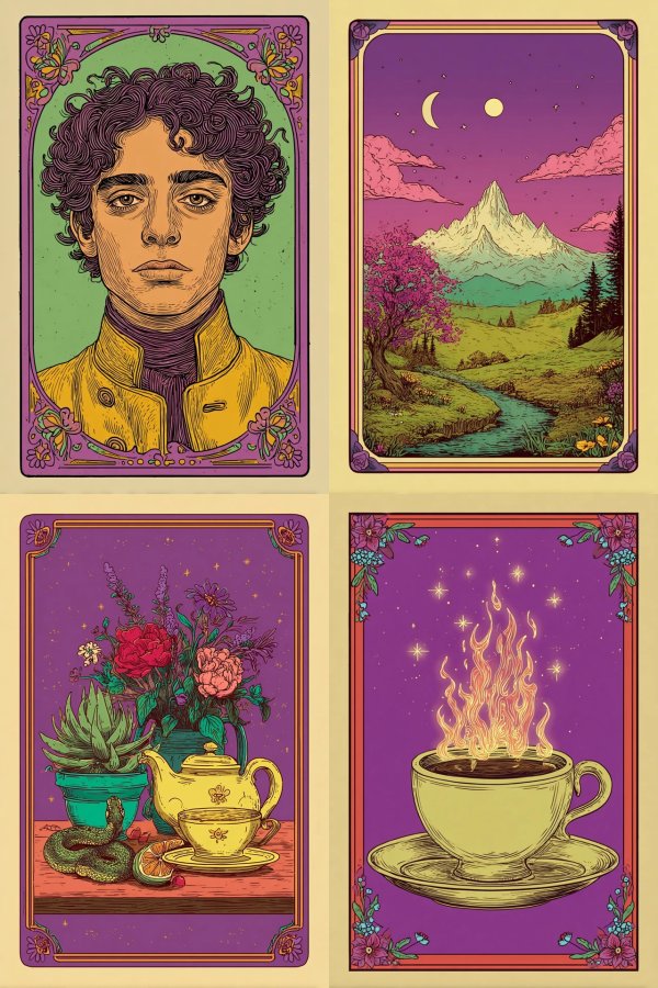 Vintage Psychedelic Portrait