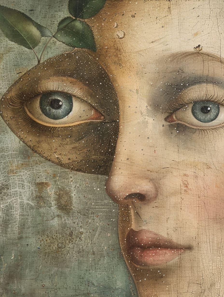 Ethereal Melancholy in Muted Tones - Image 2
