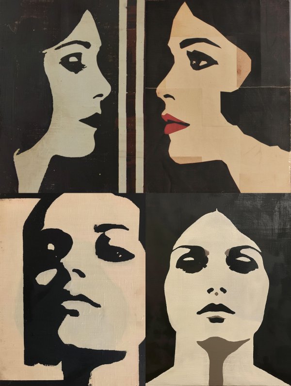 Abstract Noir Portrait Study