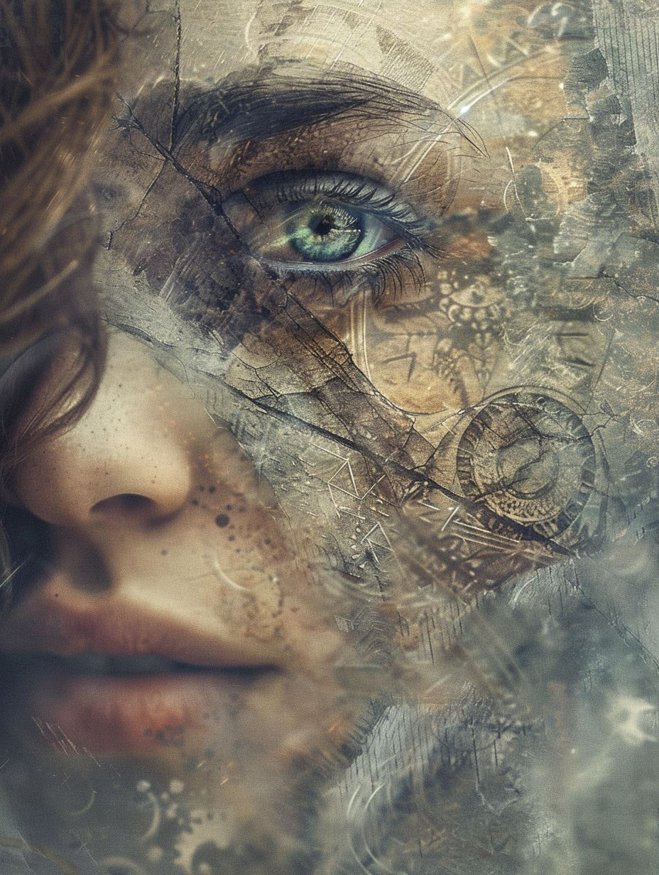 Fractured Soul Glass Portrait - Image 3