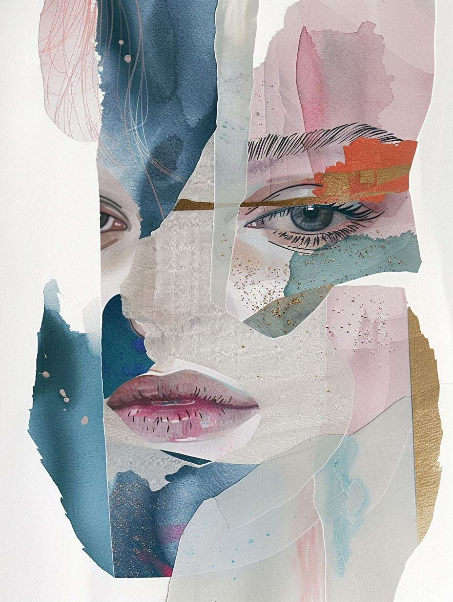 Fragmented Dreams of Ethereal Faces - Image 1