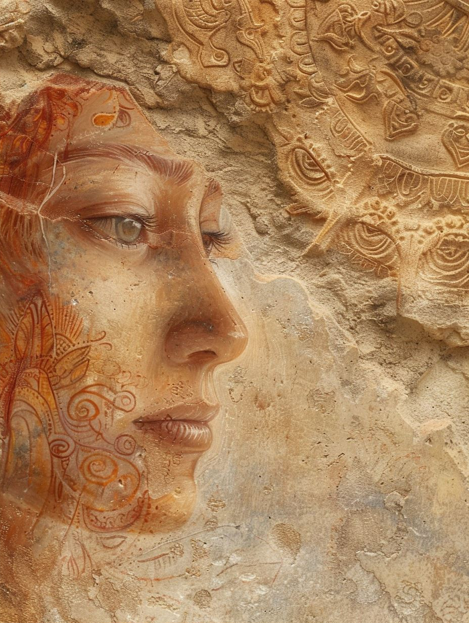 Ethereal Earthy Portrait Fragments - Image 2