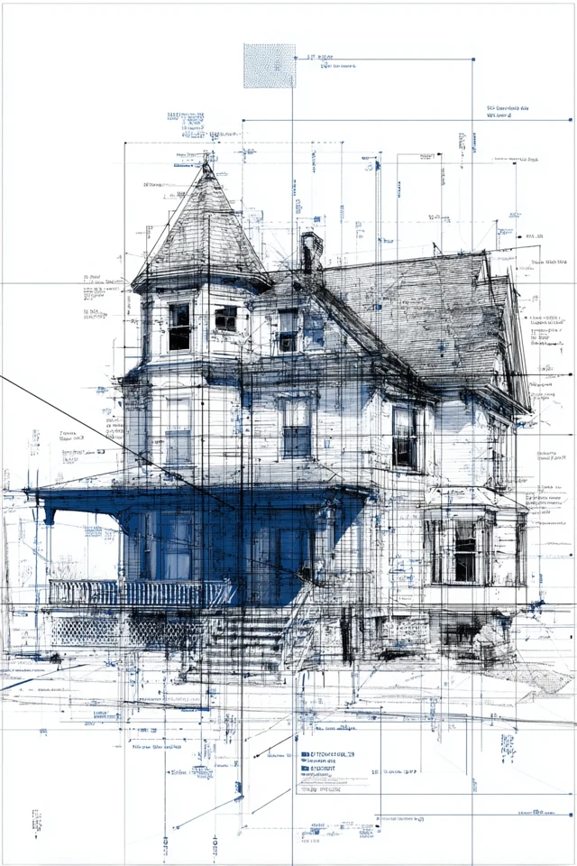 Blueprint Dreams: A Technical Art Collection - Image 6